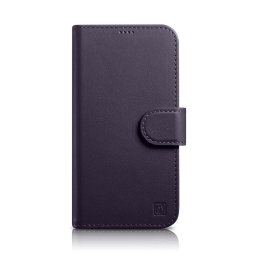 Husa iCarer Wallet Case 2in1 Cover iPhone 14 Plus Anti-RFID Leather Flip Case Dark Purple (WMI14220727-DP)