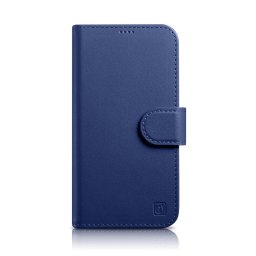Husa iCarer Wallet Case 2in1 Cover iPhone 14 Plus Anti-RFID Leather Flip Case Blue (WMI14220727-BU)