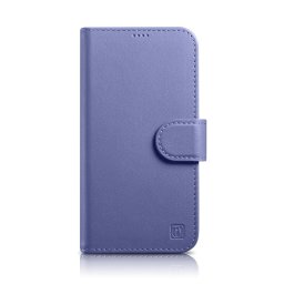 Husa iCarer Wallet Case 2in1 Cover iPhone 14 Pro Max Leather Flip Cover Anti-RFID Light Purple (WMI14220728-LP)