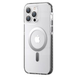 Husa Kingxbar PQY Ice Crystal Series magnetic case for iPhone 14 MagSafe gray