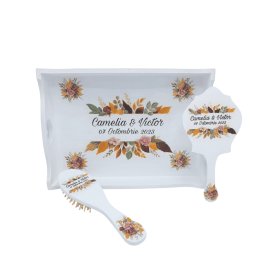 Set pentru gatit mireasa, personalizat, model tomnatic cu 3 piese - FEIS303007