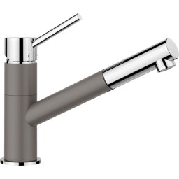 Baterie granit bucatarie Blanco KANO S Compact, dus estensibil, aspect bicolor