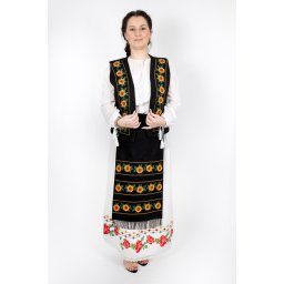 Costum Traditional Vesta si 2 Fote brodate cu model traditional 6