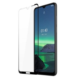 Folie de sticlă securizată Dux Ducis 10D, pe tot ecranul, cu ramă, pentru Nokia 1.4 - transparentă (compatibilă cu huse)