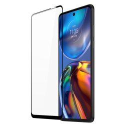 Folie de sticlă securizată 9H Dux Ducis 10D, pe tot ecranul, cu ramă, pentru Motorola Moto E32 - negru (compatibilă cu huse)