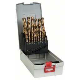 Set de 25 de burghie Bosch pentru metal ProBox HSS-TiN (Invelis titan), 1 - 13 mm