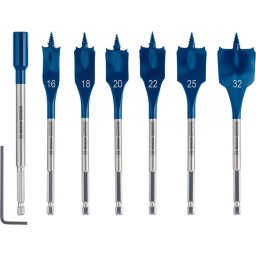 Set de burghie plate EXPERT Self Cut Speed, 16/18/20/22/25/32 mm, 7 buc.