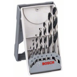 Set de burghie Bosch elicoidale HSS PointTeQ, Mini-X-Line 2 - 8 mm, 7 bucati