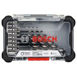 Set de burghie HSS Impact Control, 8 bucati