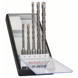 Set de 5 burghie cu ciocan Robust Line SDS plus-5, 5 - 10 mm