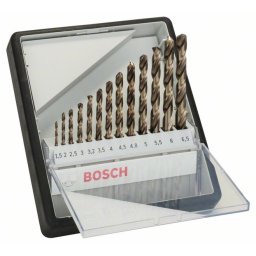 Set de 13 burghie pentru metal Robust Line HSS-Co, 1,5 - 6,5 mm