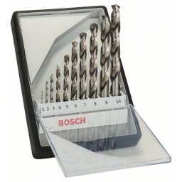 Set de 10 burghie pentru metal Robust Line HSS-G, 135°, 1 - 10 mm