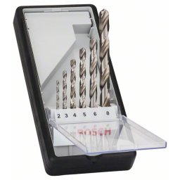 Set de 6 burghie pentru metal Robust Line HSS-G, 135°, 2 - 8 mm