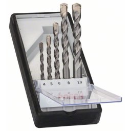Set de 5 burghie pentru beton Robust Line CYL-3, 4 - 10 mm