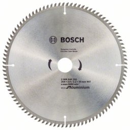 Panza fierastrau circular Bosch Eco pentru Aluminium 254x3.0/2.2x30 96T
