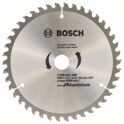 Panza de ferastrau circular Bosch Eco pentru aluminium 160x2.0/1.4x20 42T