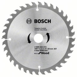 Panza fierastrau circular Eco pentru lemn 160x2.2/1.4x20 36T