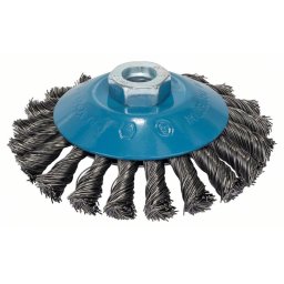Perie conica Bosch , sarma cu noduri 115 mm otel