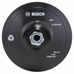 Placa de slefuire din cauciuc pentru polizor unghiular, sistem de prindere de tip arici, 125 mm