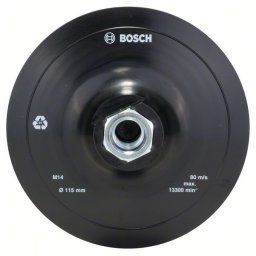 Placa de slefuire din cauciuc pentru polizor unghiular, sistem de prindere de tip arici, 115 mm