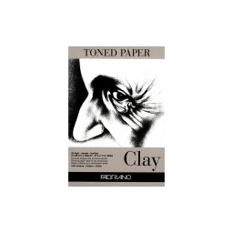 Bloc desen Toned Paper Clay, A4, 120g, 50 file, fara spirala, Fabriano