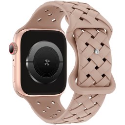 Curea silicon Hoco Flexible Bamboo compatibila cu Apple Watch 1/2/3/4/5/6/SE/7/8, 42/44/45/49mm, Nisipiu