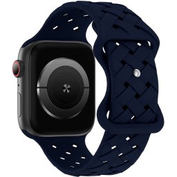 Curea silicon Hoco Flexible Bamboo compatibila cu Apple Watch 1/2/3/4/5/6/SE, 38/40/41mm, Bleumarin