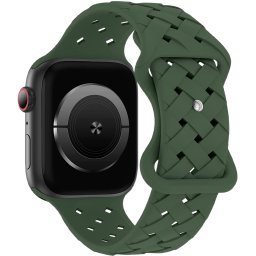 Curea silicon Hoco Flexible Bamboo compatibila cu Apple Watch 1/2/3/4/5/6/SE, 38/40/41mm, Verde