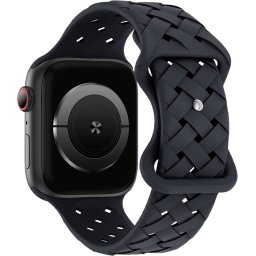 Curea silicon Hoco Flexible Bamboo compatibila cu Apple Watch 1/2/3/4/5/6/SE, 38/40/41mm, Albastru inchis