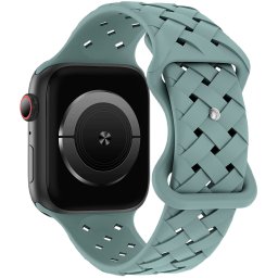 Curea silicon Hoco Flexible Bamboo compatibila cu Apple Watch 1/2/3/4/5/6/SE, 38/40/41mm, Verde pin