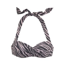LASCANA Sutien costum de baie gri taupe / negru