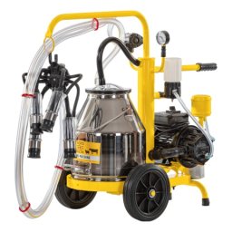 Aparat de muls vaci, cu 1 bidon inox de 25 litri, eco