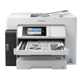 Imprimanta Multifunctional Monocrom Epson EcoTank Pro M15180, A3, Duplex, Retea, Wi-Fi, Alb