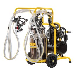Aparat de muls oi, 4 posturi, 1 bidon inox de 40 litri