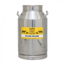Bidon inox pentru aparat de muls, 40 litri