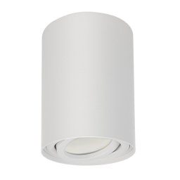 Tub/corp de iluminat montat la suprafață Maclean, halogen, rotund, aluminiu, GU10, 80x115mm, alb, MCE422 W