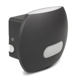 Lampă LED Maclean, Cu senzor PIR, PC+ALU, 20W, 1200lm, IP65, Alb Neutru 4000K, Gri, MCE366