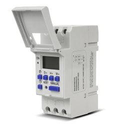Comutator - temporizator digital pentru sina DIN , 16 programe, max 240 programe, GB104