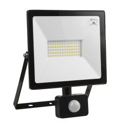 Proiector LED cu senzor de mișcare Maclean, subțire 50W, 4000lm, culoare alb rece (6000K), IP44, MCE650 CW PIR