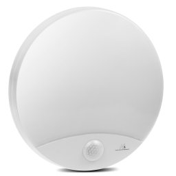 Lampă LED Maclean cu senzor de mișcare, infraroșu, alb, 10W, IP44, alb natural (4000K), 900lm, MCE357 W