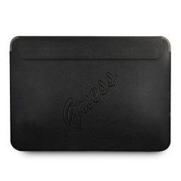 Husa 13 inch "PU Saffiano", Piele ECO (Saffiano), Negru - Protectie Slim, Stil Modern