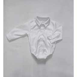 Camasa body bebe Ayan alb