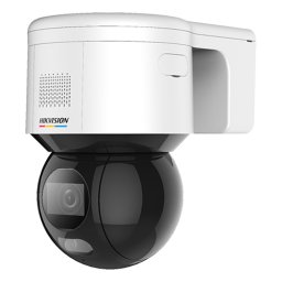 Camera IP PTZ (speed dome) exterior, 4 MP, lentilă 4 mm, dezaburire lentilă, lumină albă 30 m, PoE, IP66 - Hikvision DS-2DE3A400BW-DE(F1)(T5)