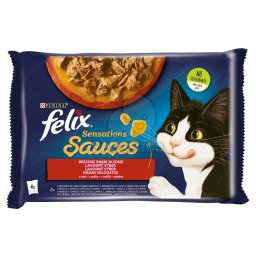 Felix Sensations Sauces - Selecție de carne - curcan, miel 12 x (4 x 85 g)