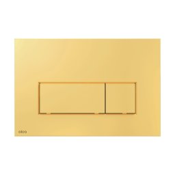 Clapeta de actionare, Alcadrain, Thin, M575, cu doua volume, auriu lucios
