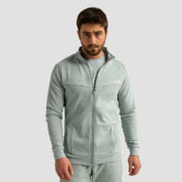GymBeam Hanorac cu fermoar Limitless Eucalypt L