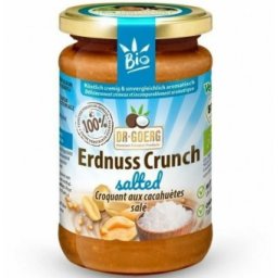 Crema de arahide crocanta cu sare, bio, 200g Dr. Goerg