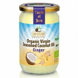 Ulei de cocos condimentat cu ghimbir bio 190ml Dr. Goerg