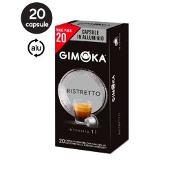 20 Capsule Aluminiu Gimoka Ristretto - Compatibile Nespresso