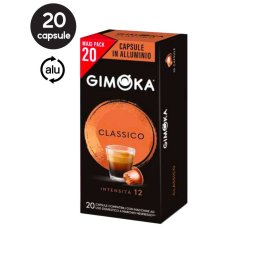 20 Capsule Aluminiu Gimoka Classico - Compatibile Nespresso